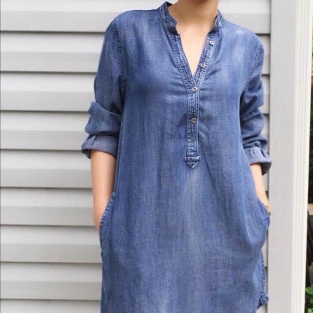 Jean shirt dress